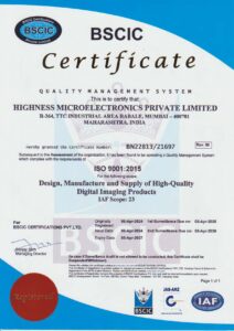 ISO9000 Certificate HighnessMicro